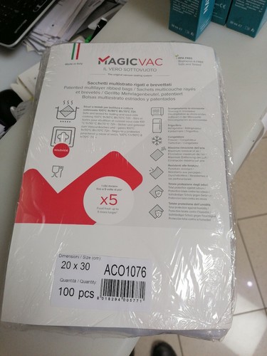 100 sacchetti sottovuoto magic - sacchetti,